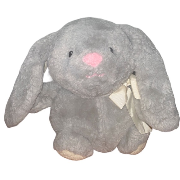 Animal Adventure Hoppy Hoop Bunny Stuffed Animal plush gray toy Easter spring - Picture 10 of 10